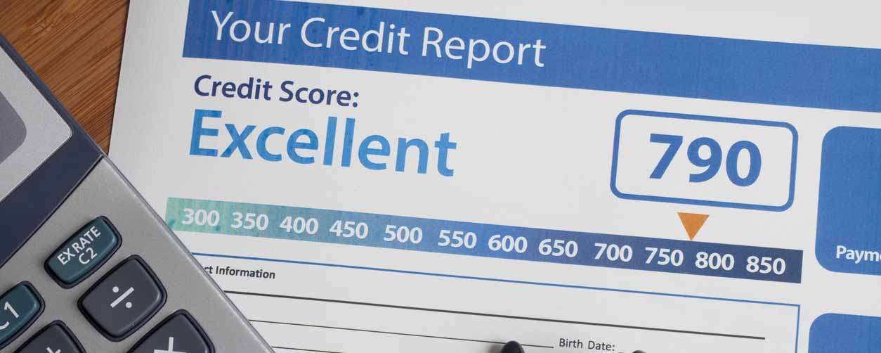 Credit report with score