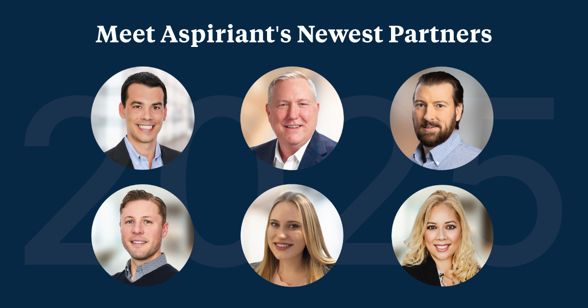 Six new partners join Aspiriant, reinforcing employee ownership and leadership succession.