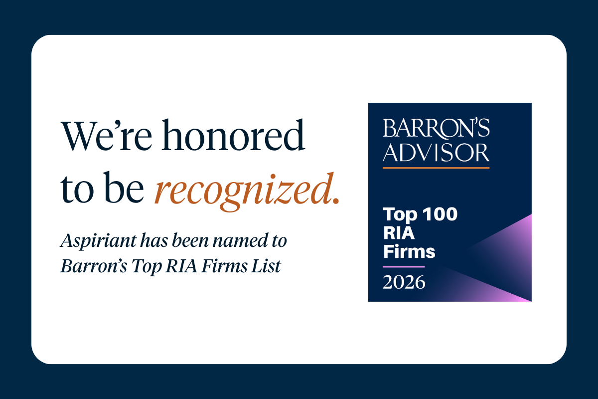 Aspiriant recognized on Barron’s Top RIA Firms 2026 list
